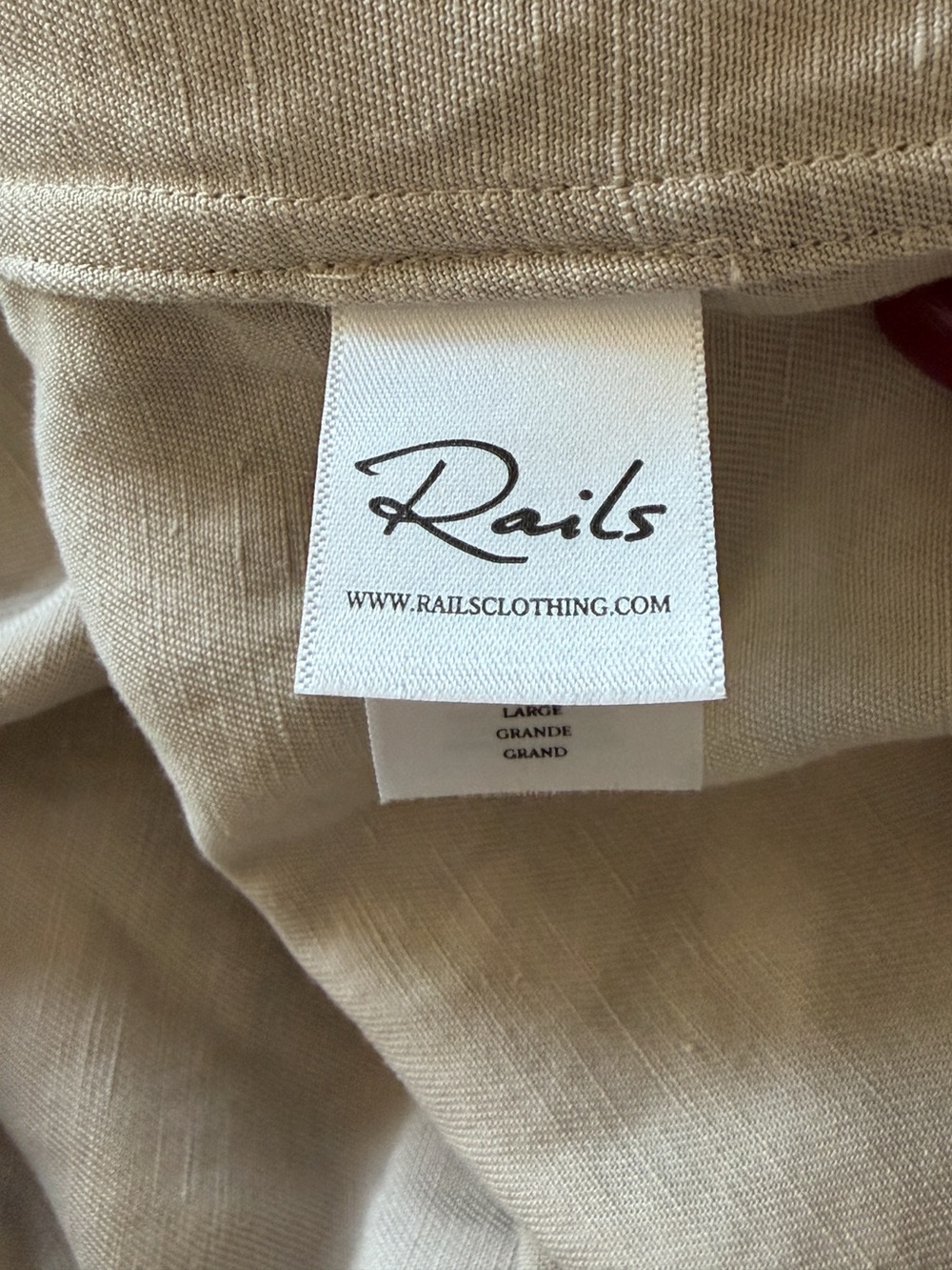 Rails Collins Jacket in White Mini Cheetah Linen Blend NWT – L - Picture 9 of 10